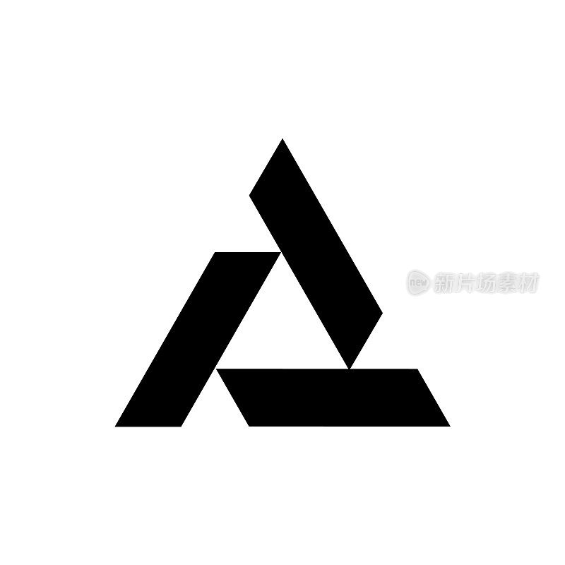 A Logo风格形状